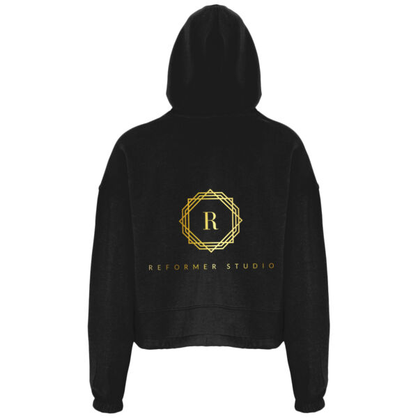 Studio X reformer studio oversized cropped hoodie.  Thumbnail