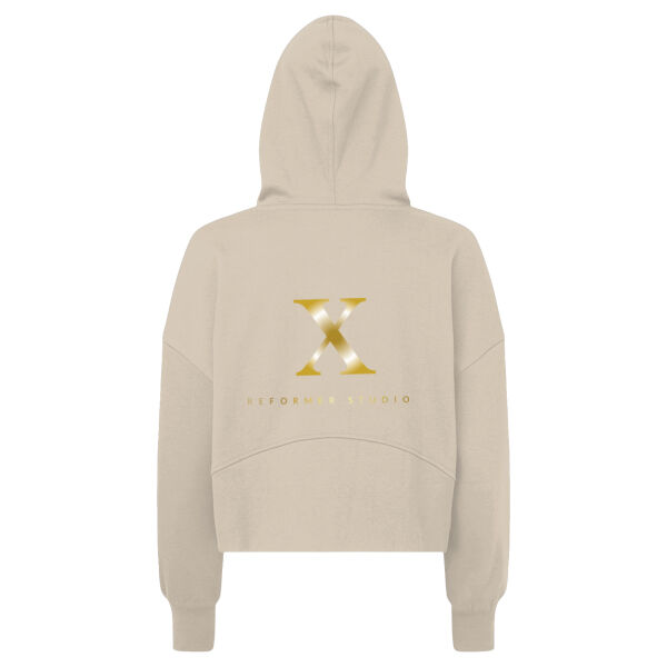 1/2 zip cropped hoodie - studio X Thumbnail