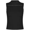 Women's high neck crop vest Thumbnail