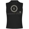 Women's high neck crop vest Thumbnail