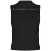 Women's high neck crop vest Thumbnail