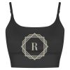 Women’s Strappy Crop Top with Bra Support Thumbnail