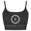 Women’s Strappy Crop Top with Bra Support Thumbnail